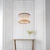 Szklana lampa wisząca złota okrągła designerska nowoczesna salonowa Romola 81999 ENDON